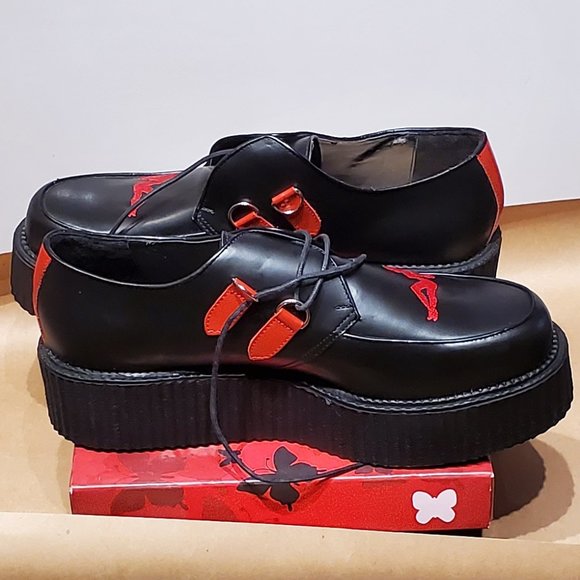 Demonia Other - Demonia genuine leather "mudflap girl" creepers